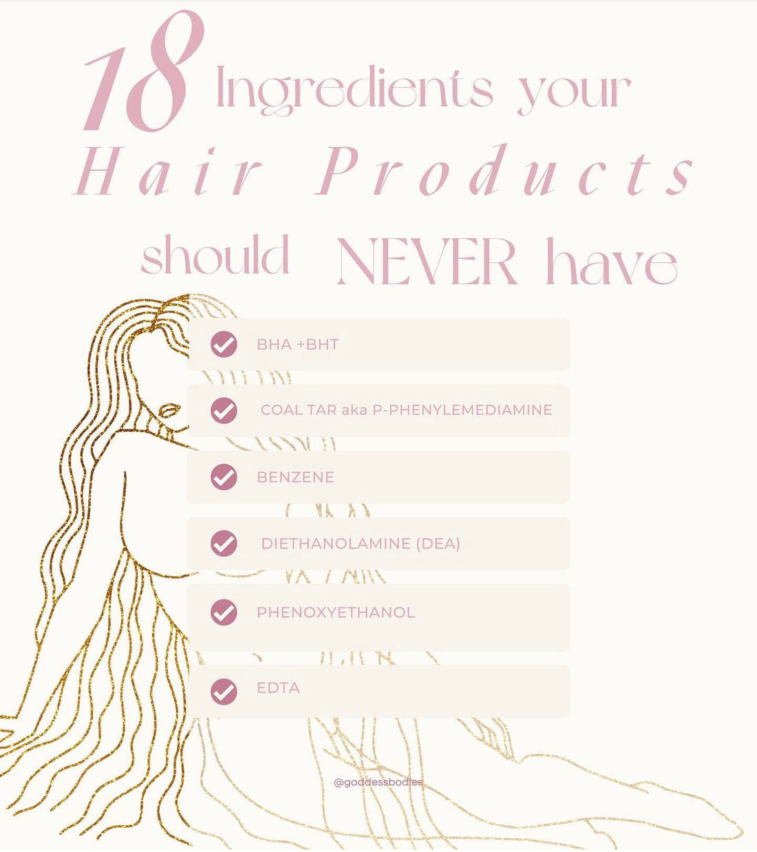 18 Ingredients to avoid in your hair products