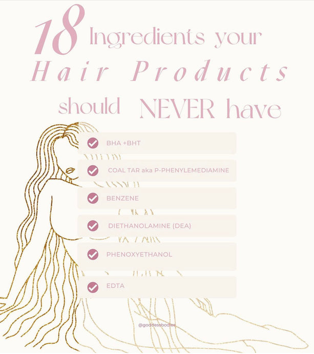 18 Ingredients to avoid in your hair products