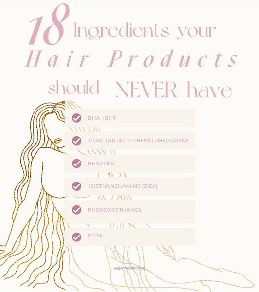 18 Ingredients to avoid in your hair products